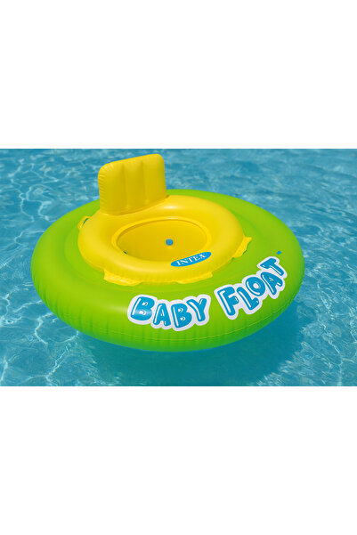 Intex Oturaklı Bebek Simidi - Şişme Bebek Simidi - Yastıklı Simit - Oturaklı Şişme Bebek Botu 76 cm.