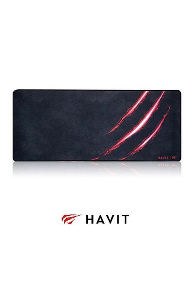Havit Gaming Mouse Pad With Edging, Large Computer Desk Pad Black, 700*300mm Waterproof Pad, Foldable, Sui