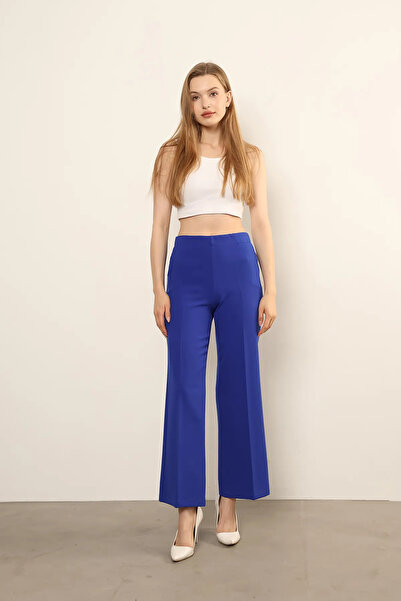 Balenbi 1003 Palazzo High Waist Lycra Woven Women's Trousers