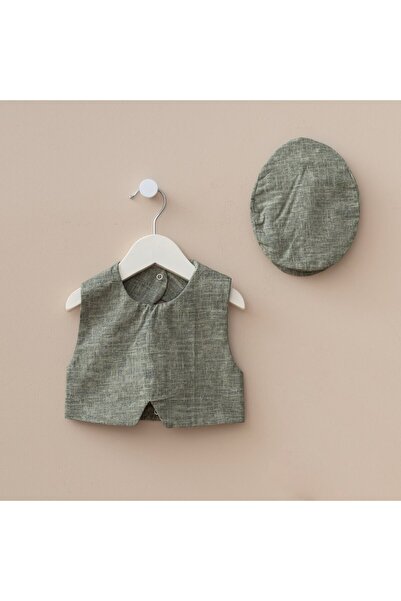 Minimus Newborn Baby Boy Special Day Jumpsuit Set with Hat, Cotton, Vest 3-Piece Set Hospital Exit Set