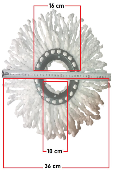 Lider Mikrofiber Yuvarlak Mop Paspas Vileda Ucu 2 Adet