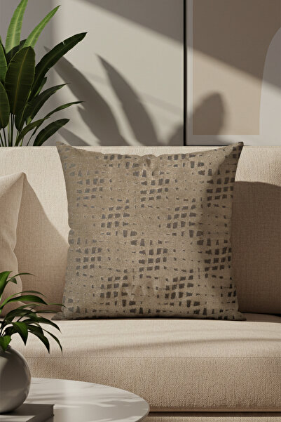 Sezyon غطاء وسادة منقوشة ريفا 50 × 50 بني فاتح