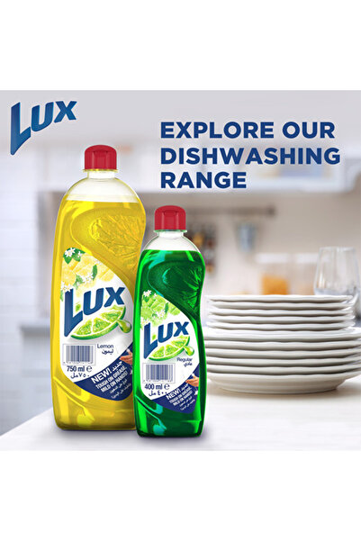 LUX Dishwashing Liquid Lemon 750 ml – Powerful Grease Removal & Fresh Lemon Scent