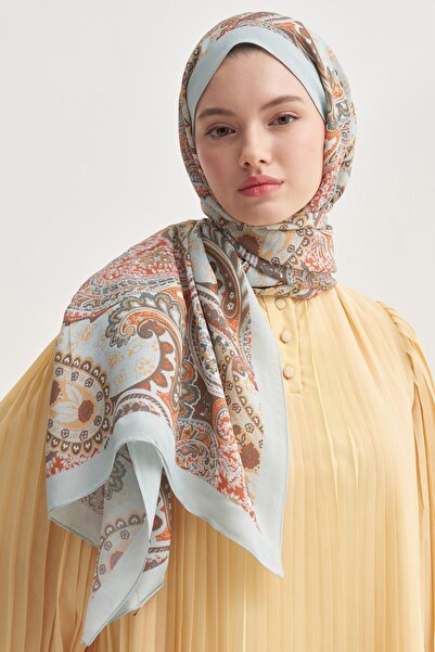 carell Rosella Soft Blue Nilla Cotton Shawl