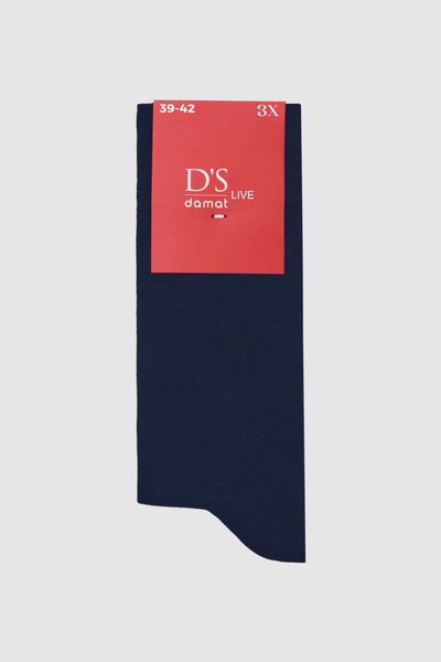 D'S Damat Ds Damat Lacivert 3'Lü Çorap Set