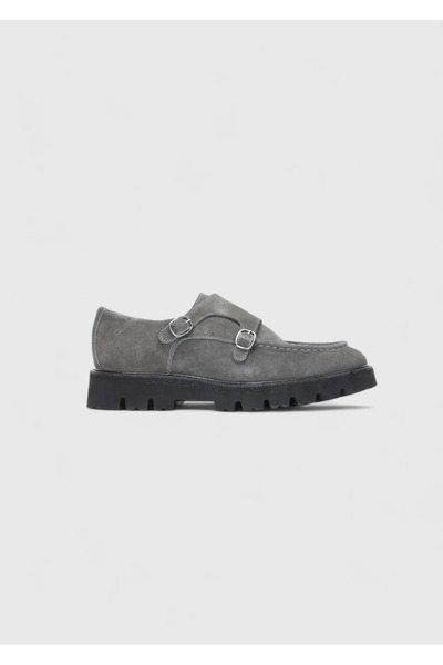 Ramsey Dark Gray Leather Casual Loafer