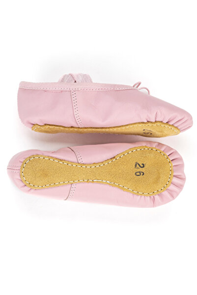 Force Supports Pink Leather Ballet Booties - Double Elastic - Booties
