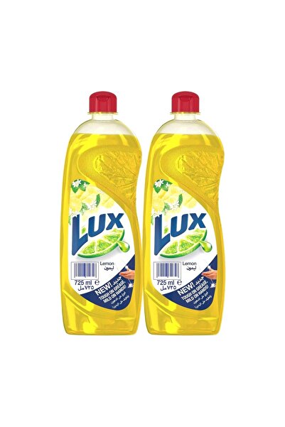 LUX Lemon Dishwashing Liquid Value Pack - 2 x 725 ml Bottles | Deep Clean & Fresh Scent