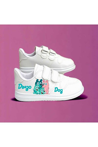 LİASSHOES žlutý pes modrý pes rodina potištěné dětské sportovní boty tenisky