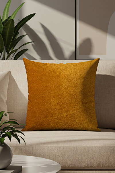 Sezyon Juno 50×50 Hardal Kırlent Kılıfı