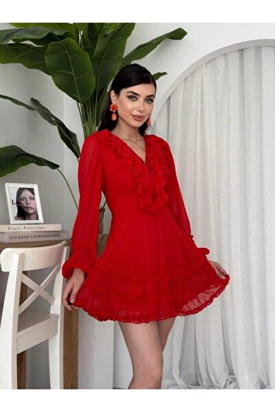 trend_ermege Rochie cu volane Osies
