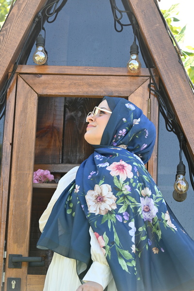 DESENAY șal cu model de flori