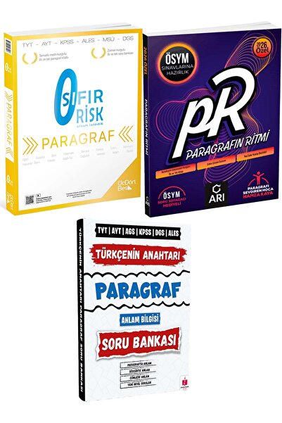 Anahtar Kitap 2026 Türkçenin Anahtarı Paragraf + 345 Sıfır Risk Paragraf + Pa...