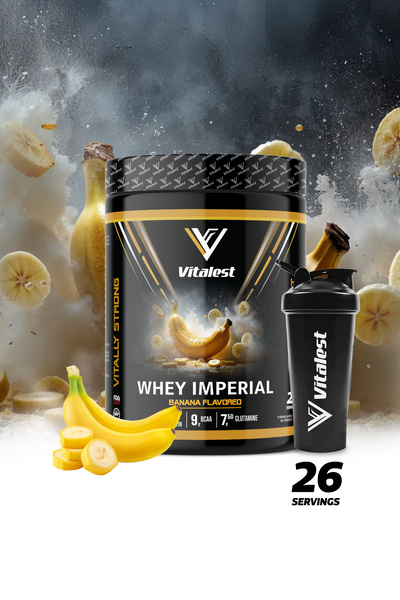 Vitalest Whey Imperial - 988 Gr. Banana Flavored Protein Powder