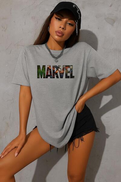 BENROMA Μπλουζάκι με στάμπα Marvel Oversize