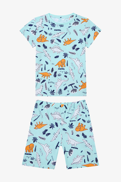Penti Mehrfarbiges Sleepysaurus-Pyjama-Set für Jungen, 2 Stück