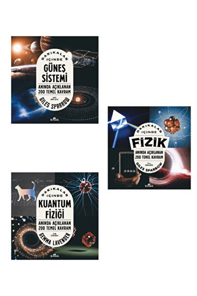 Kronik Kitap Dakikalar İçinde Fizik-Kuantum Fiziği-Güneş Sistemi 3 Kitap Set