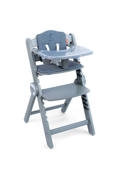 Kidnort Scaun de masa pentru copii, Drommer Unique Grey, pliabil, structura d...