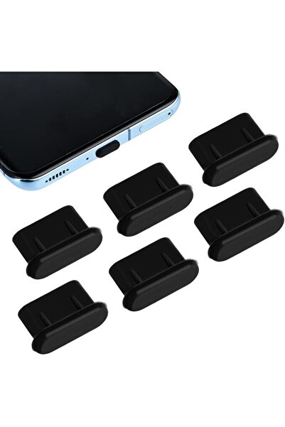 General Store Set 6 caps for protecting USB-C and AUX ports, SA&SO General Store®, black