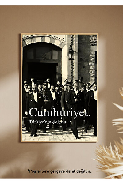 One Little Happiness Αφίσα Ατατούρκ Αφίσα Αισθητική Αφίσα Τοίχου, Αφίσα χωρίς...