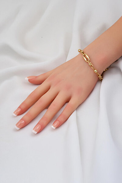 Bilezikci Tiffany Zincirli 14 Ayar Altın Kolye Bileklikli Set