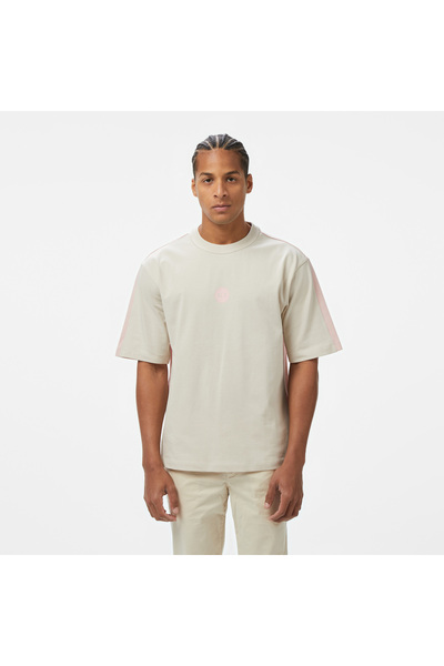 United 4 UNITED4 Erkek Krem/Pembe T-Shirt