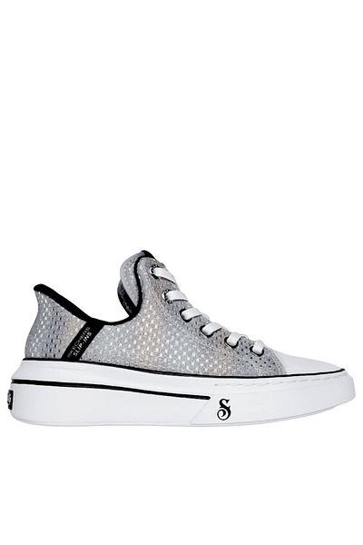 SKECHERS Teniși de damă, SLIP-INS - DISCO SNOOP, 186006-SMLT, argintiu, material textil 40