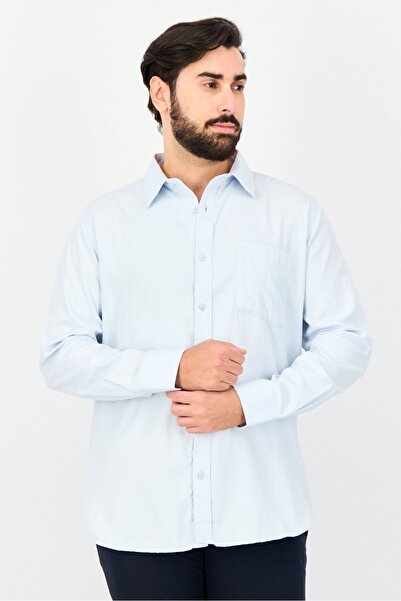 Kenneth Cole Men Regular Fit Spread Collar Long Sleeve Embroidered Logo Shirt...