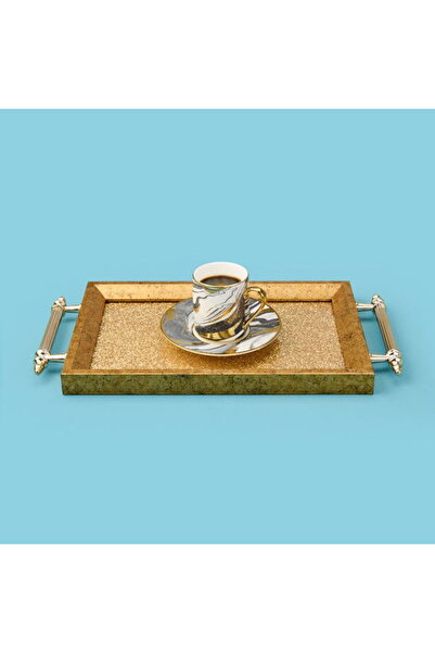 Evidea Kitchen Mini Tray - Gold - 29X18 cm
