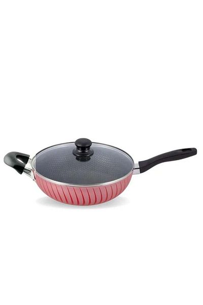 BAROLY Deep Frying Pan Tefal Non-Stick with Lid 28cm