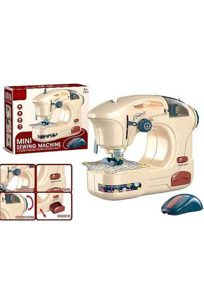 Toybox Toy Sewing Machine Kids Pretend Play Toy Educational Sewing Machine Toys for Children With Light & S