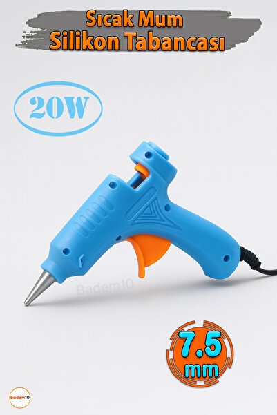 Badem10 7.5 mm 20W Sıcak İnce Mum Silikon Tabancası 190°C Hızlı Isınan Güçlü ...