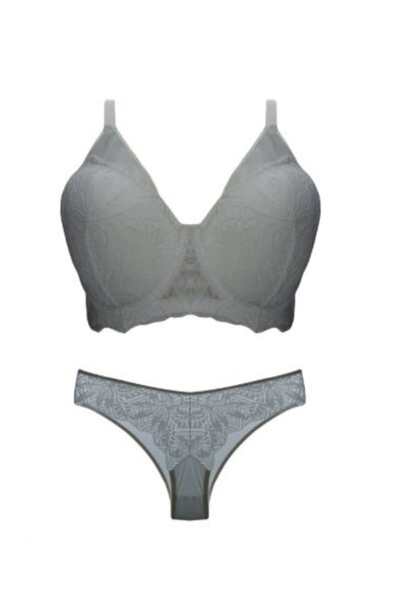 Pardon Bra Set with Underwire Unsuported Tulle Lace 678