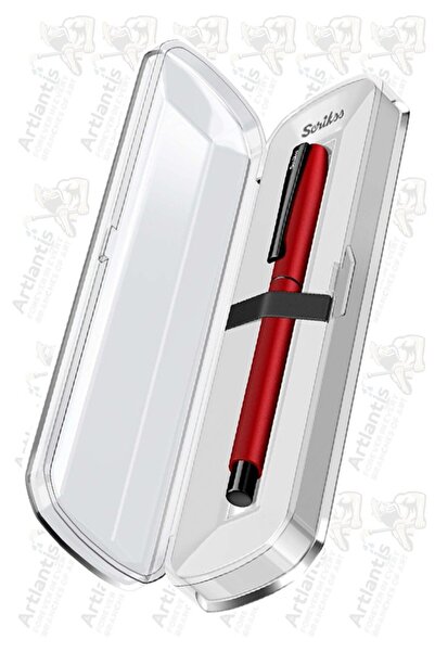 Scrikss Karnaval Roller Mavi Pilot Kalem Kırmızı Renkli Kristal Hediye Kutulu 1 Adet Hediye Kutulu Roller Pi