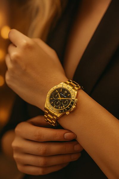 Goldpower Minimal Model Women's Wristwatch with Luxury Calendar Detail