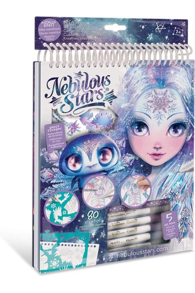 Taros Nebulous Stars Iceana Boyama Kitabı (60 Sayfa) ve 5 Adet Metalik Renk B...