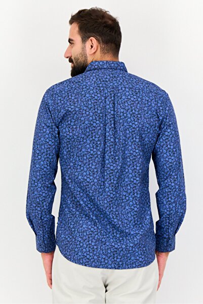 Kenneth Cole Men Regular Fit Allover Print Long Sleeves Shirt, Multicolor