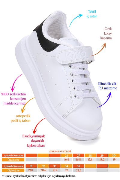 Kiko Kids Tinsa Daily Velcro Boys' Sports Shoes