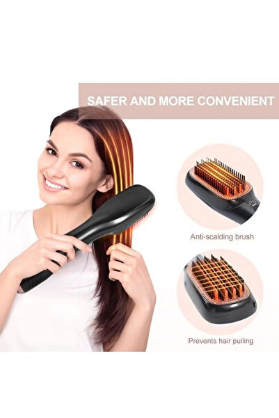 Joy 1200W Professional Hair Brush,Ceramic Dryer And Styler 2 In 1 Black