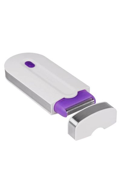 FOXMAG24 Portable epilator, for face and body, USB charging, with battery, white/purple
