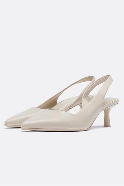 Stradivarius slingback heeled shoes