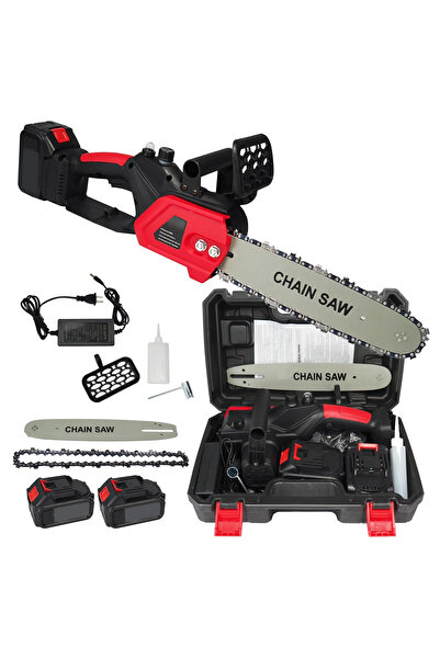 MXM Drujbă cu 2 baterii de 48 V, lamă de 30 cm, kit de transport, Lider