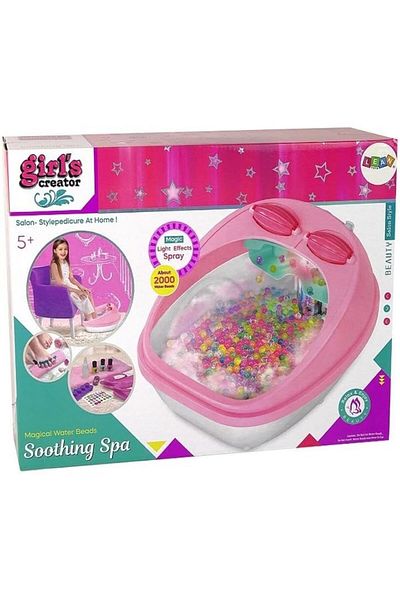 Generic Girls Creator Soothing Spa Kit with Magical Water Beads, Light Effects, Salon-Style Pedicure Set, Ag