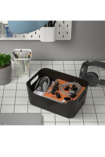 IKEA Update Box Black 24X17Cm