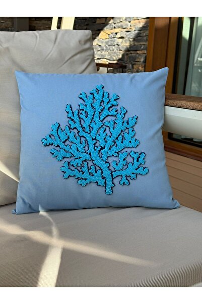 Mady Aksesuar Husă de pernă Panç, brodată cu corali