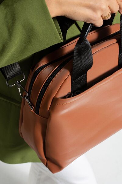 Sanmorris 6 Compartment Lined Long Strap Large Hand and Shoulder Bag 1389