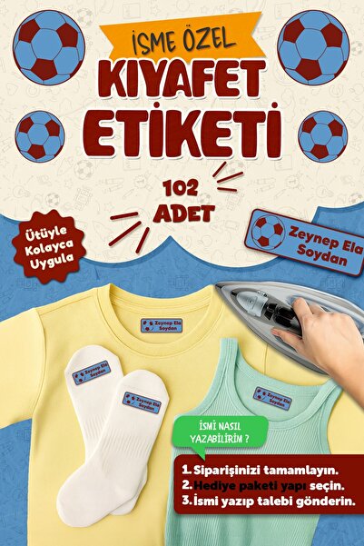 MSticker Kıyafet Etiketi - Okul Kıyafetlerine Kişiye Özel 30 Saniyede Kolay U...