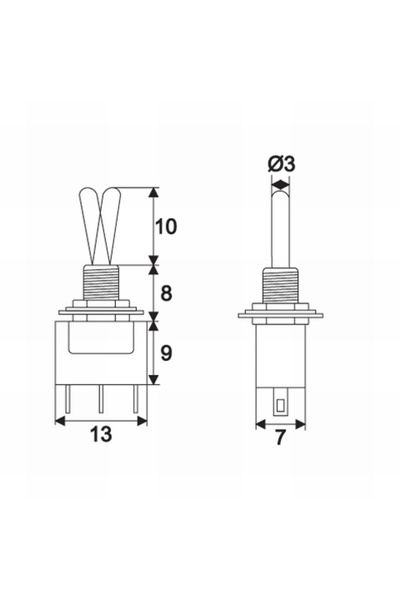Mercaton Intrerupatoare cu brat1 circuit3A-250VON-ON