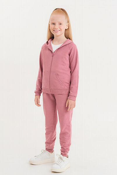 AHENGİM Σετ αθλητικής φόρμας για κορίτσια - αγόρια με φερμουάρ Basic School Ak0785