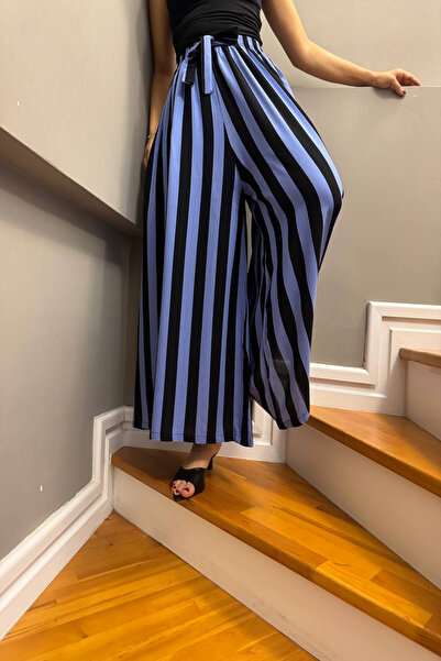 VıoShıne Pantaloni de damă din viscoză Samurai cu picior larg